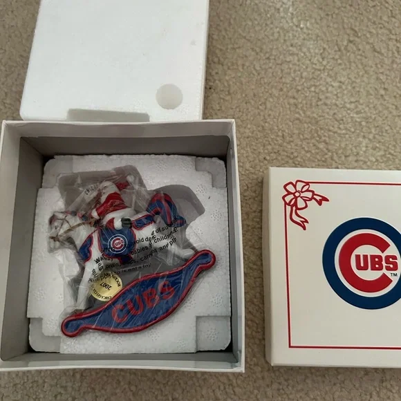 Danbury NWT Chicago Cubs Rocking Horse Ornaments